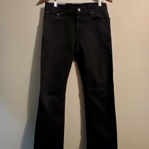 Nudie Jeans Men's Black Denim Straight Jeans